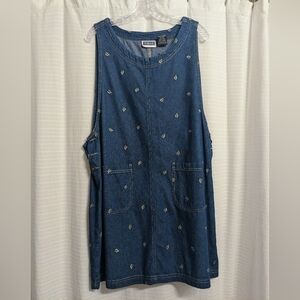 Vintage Denim Jumper Dress